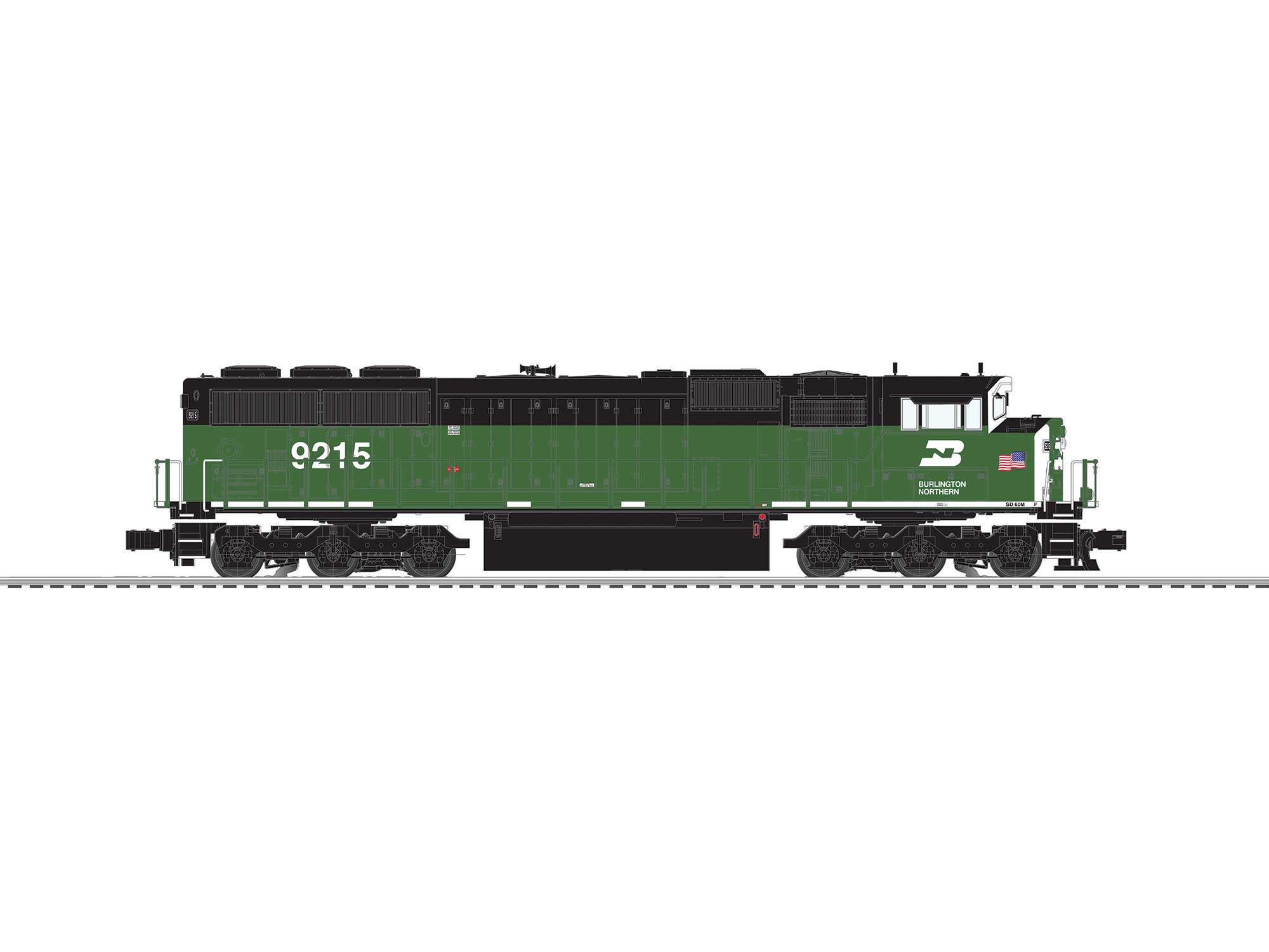 B.N. LION CHIEF + SD60M #9215 W/BT