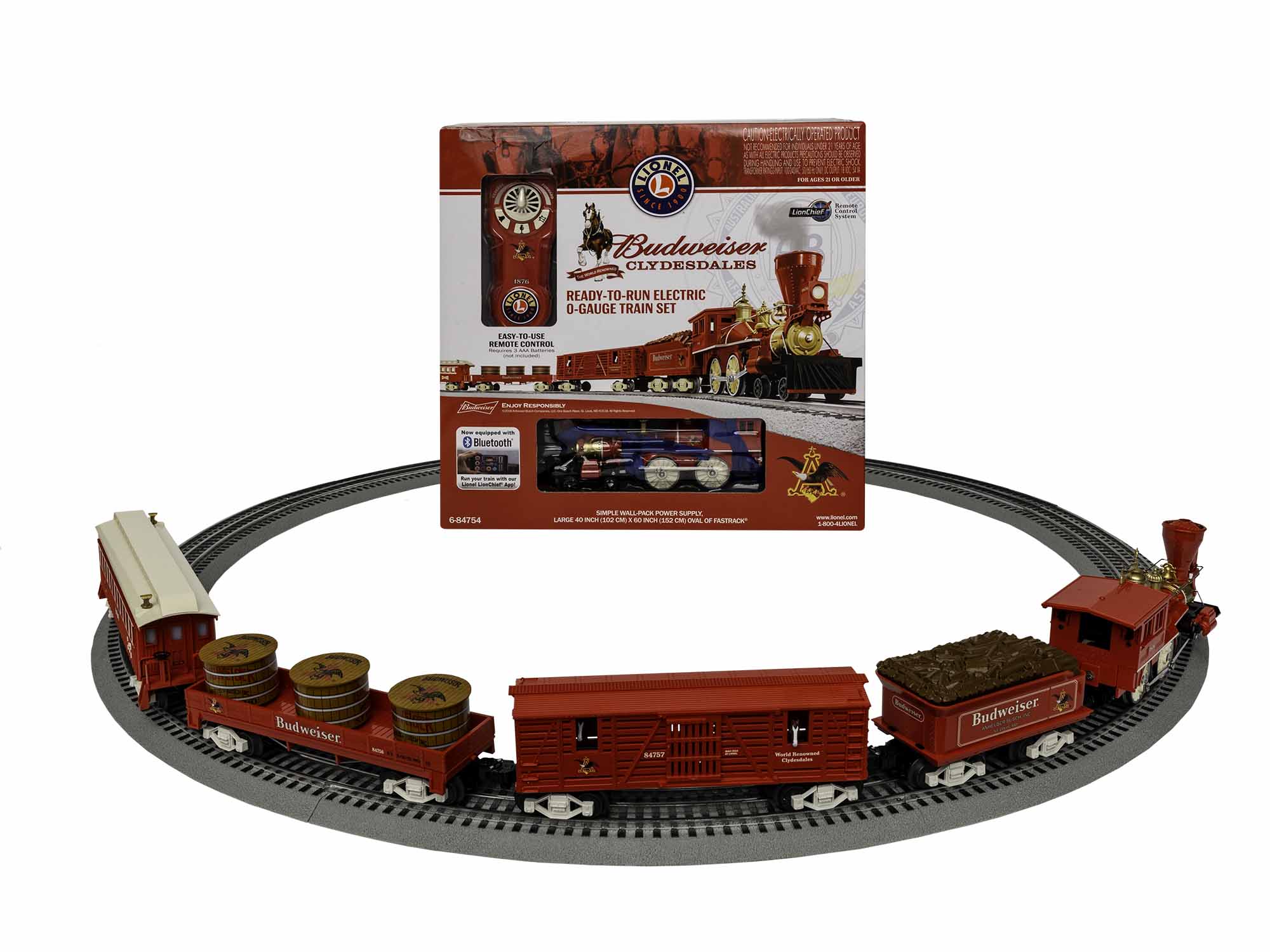 ANHEUSER-BUSCH LION CHIEF  SET W/BT