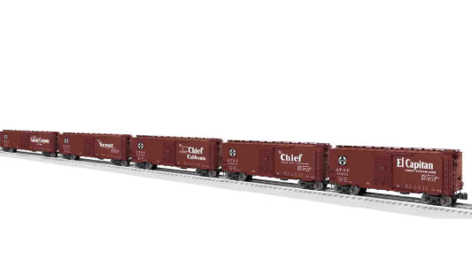 AT&SF MAP & SLOGAN BOXCAR 5-PACK