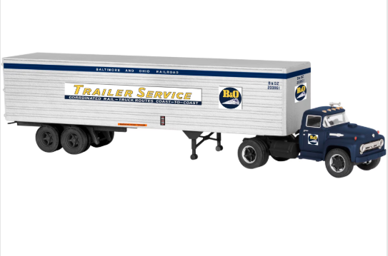 B.& O. 40' TRAILER W/TRUCK