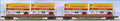 U.P. PS-4 FLAT W/TRAILERS (2PK)