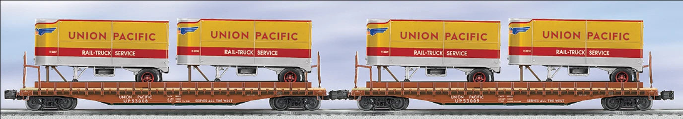 U.P. PS-4 FLAT W/TRAILERS (2PK)