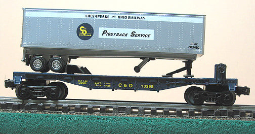 C.& O. FLAT W/TRAILER