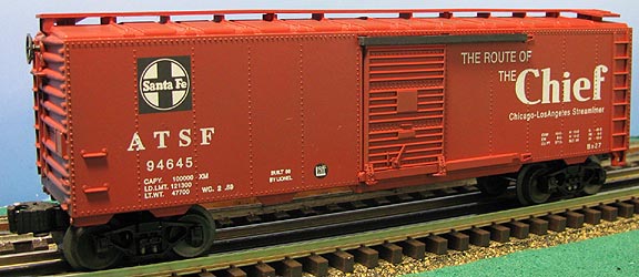 SANTA FE CHIEF STD O BOX CAR